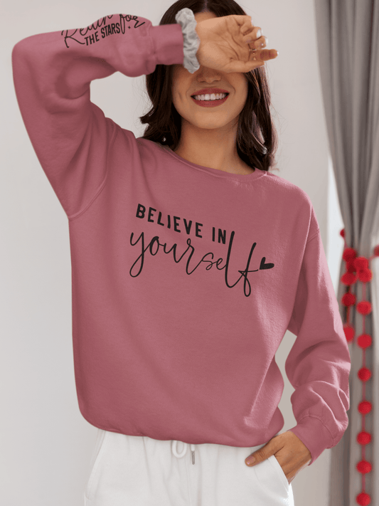 Believe in Yourself Unisex Lightweight Crewneck Sweatshirt - EternalAscension