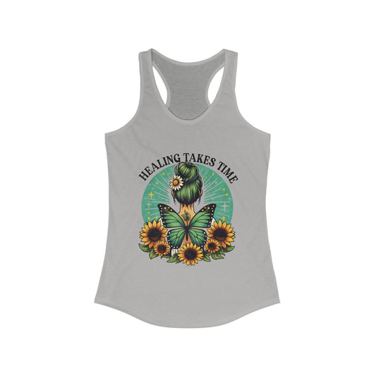 Healing Takes Time! Women's Ideal Racerback Tank - EternalAscension