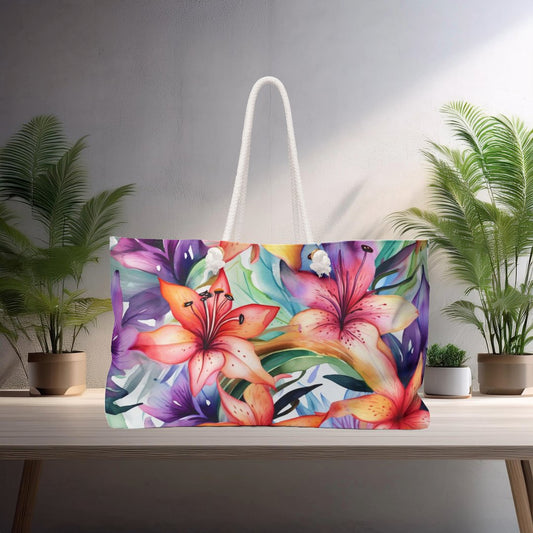 Lily Blossom Tote Bag - EternalAscension