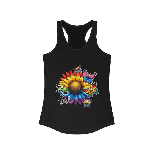 Live YOUR Truth! Women's Ideal Racerback Tank - EternalAscension