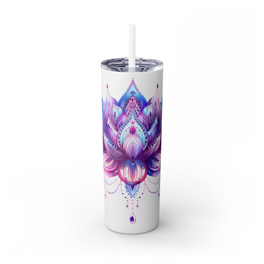 Lotus Blossom Tumbler: A Touch of Serenity 20oz - EternalAscension