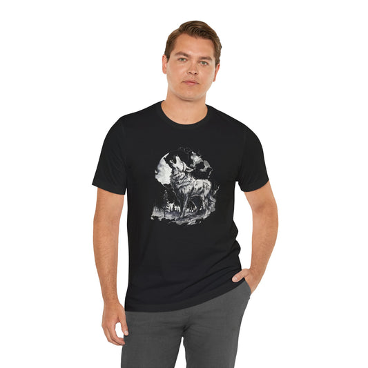 Lunar Howl Unisex Jersey Short Sleeve Tee - EternalAscension