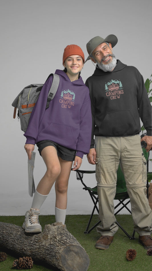 Cozy Camping Crew Hoodie - Perfect for Outdoor Adventures