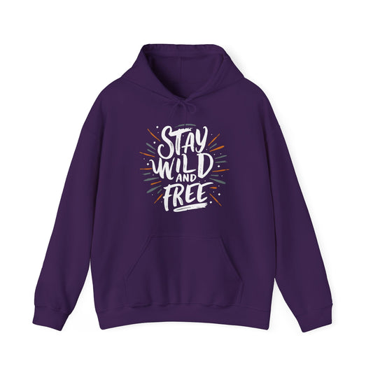 Stay Wild and Free! and Make Today COUNT! Unisex Heavy Blend™ Hooded Sweatshirt - EternalAscension