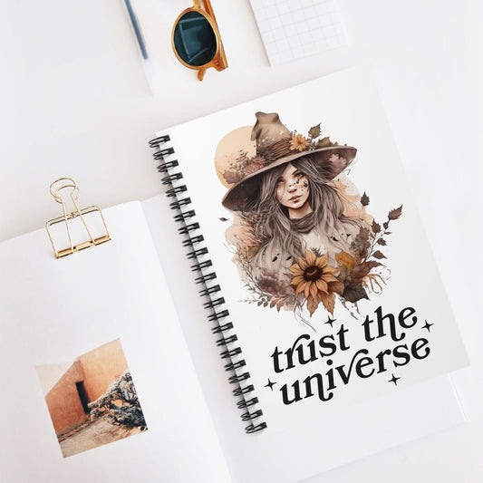 Trust the Universe! Spiral Notebook - Ruled Line - EternalAscension