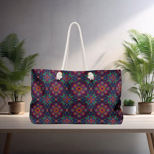 Weekender Bag - Calming Mandala Design - EternalAscension