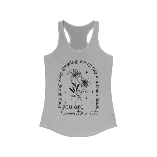 You Are Worth It! Women's Ideal Racerback Tank - EternalAscension